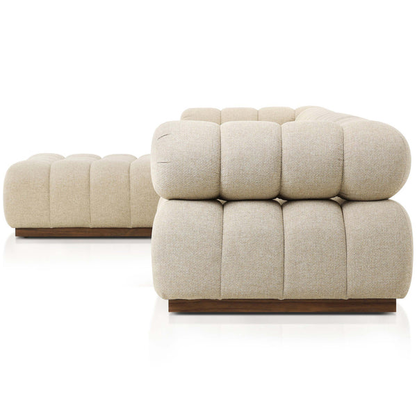 Home Fashion Roma 4 Piece Outdoor Sectional Hayes Cream By Four Hands