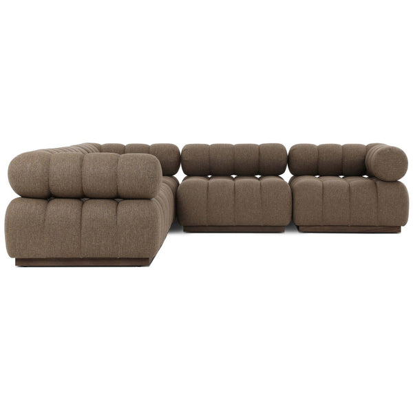 Home Fashion Roma 5 Piece Outdoor Sectional Ellor Brown By Four Hands