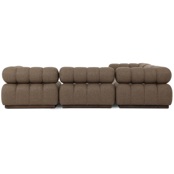 Home Fashion Roma 5 Piece Outdoor Sectional Ellor Brown By Four Hands