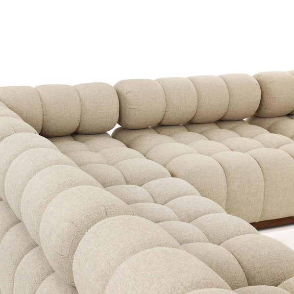 Home Fashion Roma 5 Piece Outdoor Sectional Hayes Cream By Four Hands