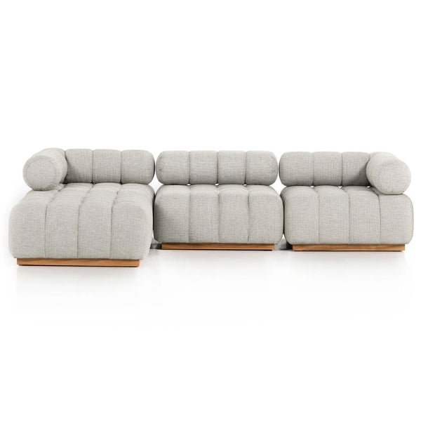 Home Fashion Roma Outdoor 3 Piece Sectional W/Ottoman By Four Hands