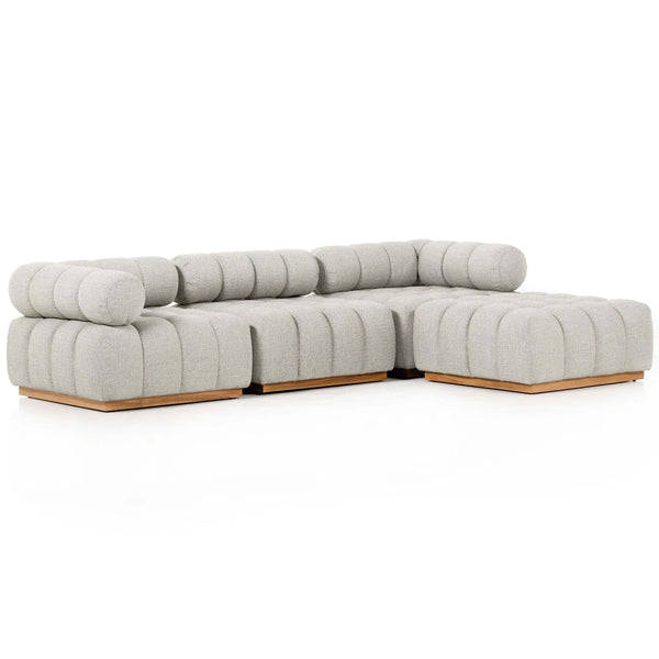 home fashion Roma Outdoor 3 Piece Sectional w/Ottoman by Four Hands