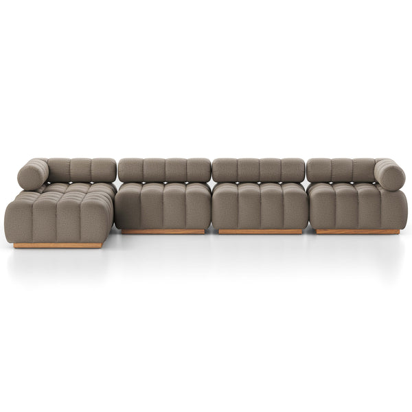 Home Fashion Roma Outdoor 4-Piece Sectional Alessi Fawn By Four Hands