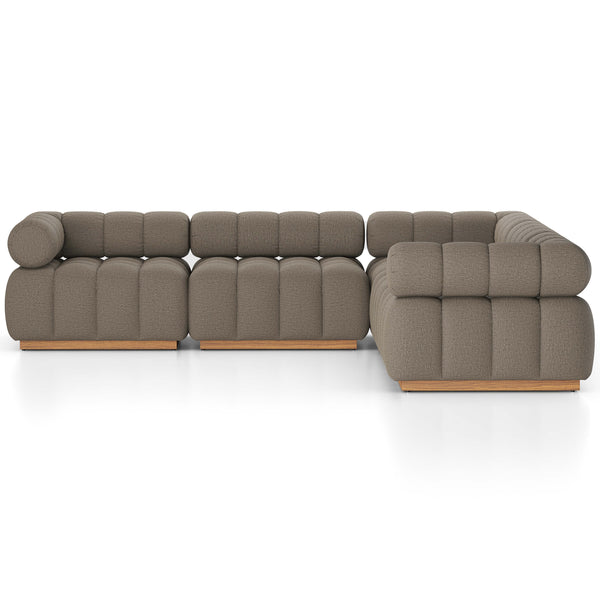 Home Fashion Roma Outdoor 5-Piece Sectional Alessi Fawn By Four Hands