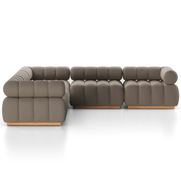 Home Fashion Roma Outdoor 5-Piece Sectional Alessi Fawn By Four Hands