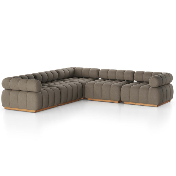 home fashion Roma Outdoor 5-Piece Sectional Alessi Fawn by Four Hands