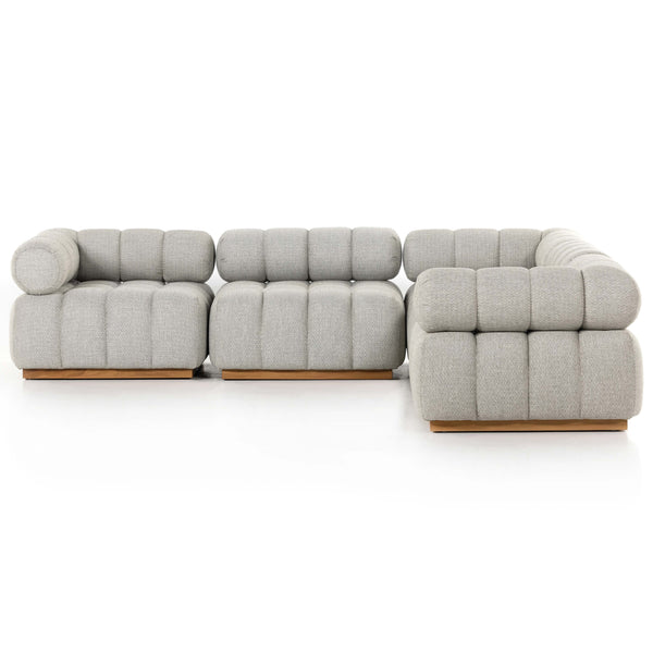 Home Fashion Roma Outdoor Sectional Faye Ash By Four Hands