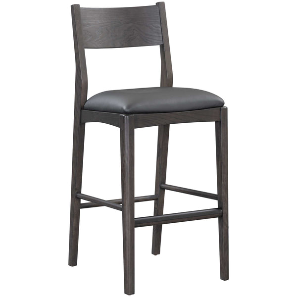 home fashion Rooney Leather Bar & Counter Stool Jet Black