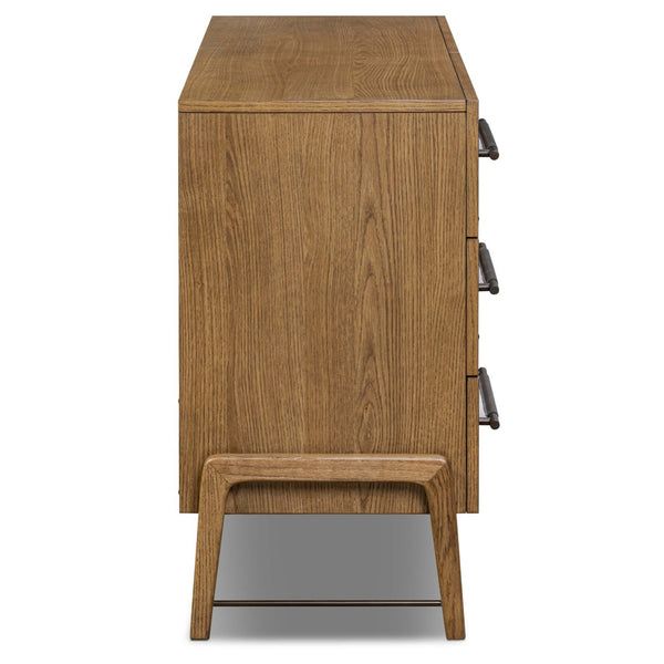 Home Fashion Rosedale 6 Drawer Dresser Amber Oak By Four Hands