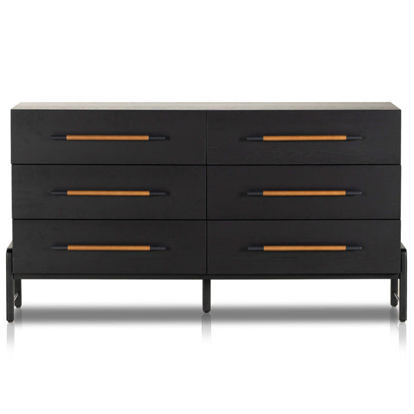 Home Fashion Rosedale 6 Drawer Dresser Ebony Oak By Four Hands