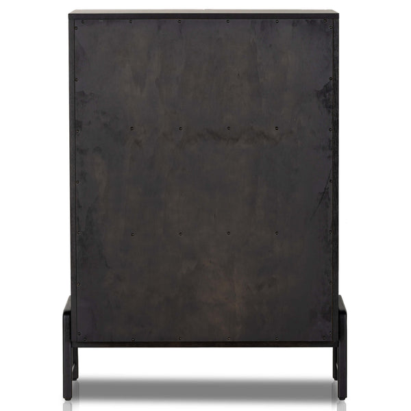 Home Fashion Rosedale 6 Drawer Tall Dresser Ebony Oak By Four Hands