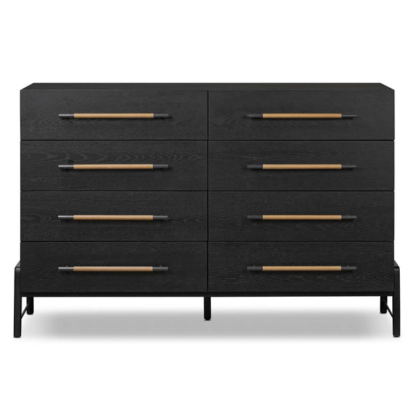Home Fashion Rosedale 8 Drawer Dresser Ebony Oak By Four Hands