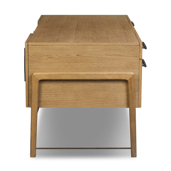 Home Fashion Rosedale Executive Desk Amber Oak By Four Hands