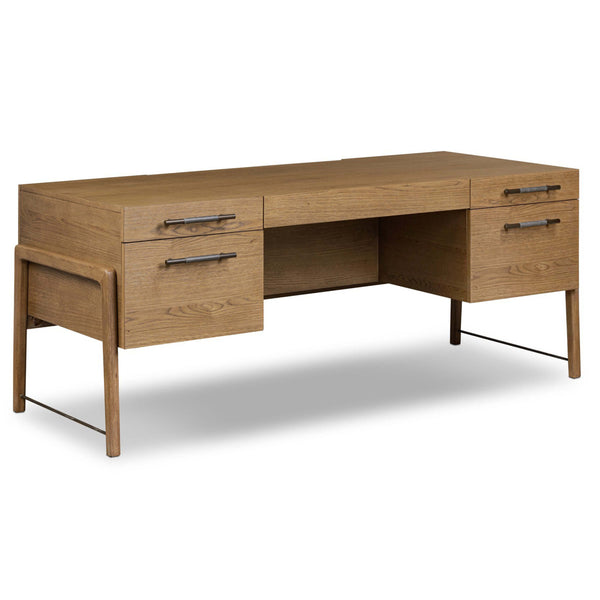 home fashion Rosedale Executive Desk Amber Oak by Four Hands
