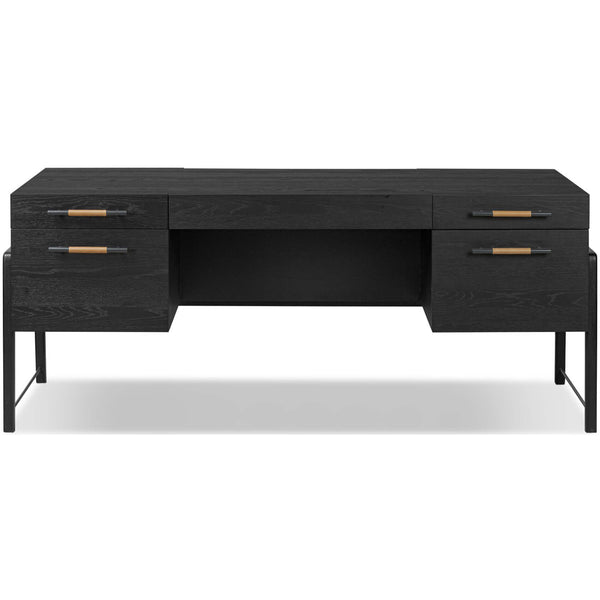 Home Fashion Rosedale Executive Desk Ebony By Four Hands
