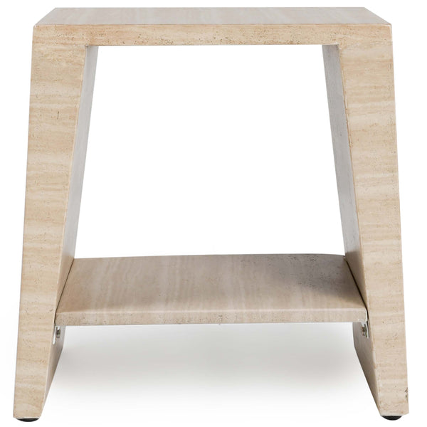 Home Fashion Rosen Outdoor Rectangular Table Travertine