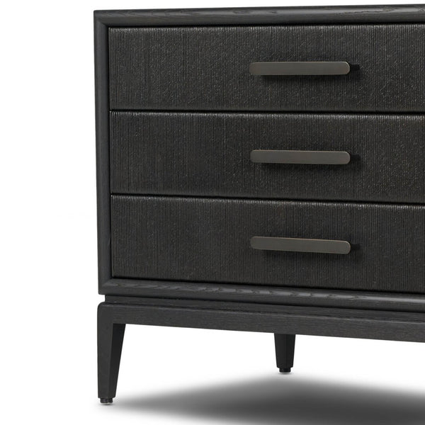 Home Fashion Rosenell 3 Drawer Nightstand Black By Four Hands