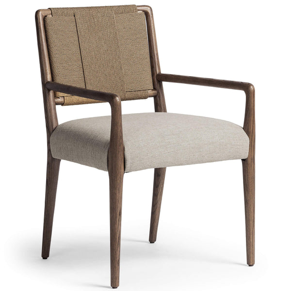 home fashion Rothler Dining Arm Chair Alcala Wheat Set of 2 by Four Hands