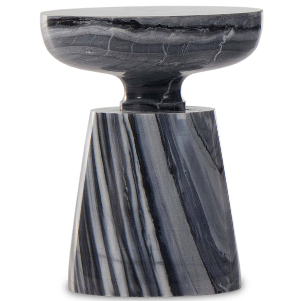 home fashion Rowe Marble End Table Ebony by Four Hands