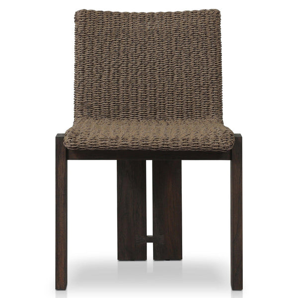 Home Fashion Roxy Outdoor Dining Chair Dark Faux Hyacinth Set Of 2 By Four Hands