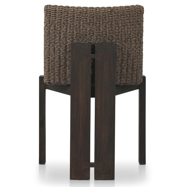 Home Fashion Roxy Outdoor Dining Chair Dark Faux Hyacinth Set Of 2 By Four Hands