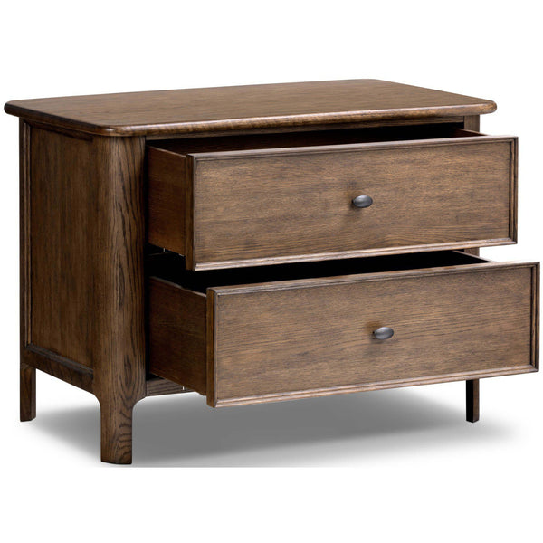Home Fashion Russ Nightstand Aged Oak By Four Hands