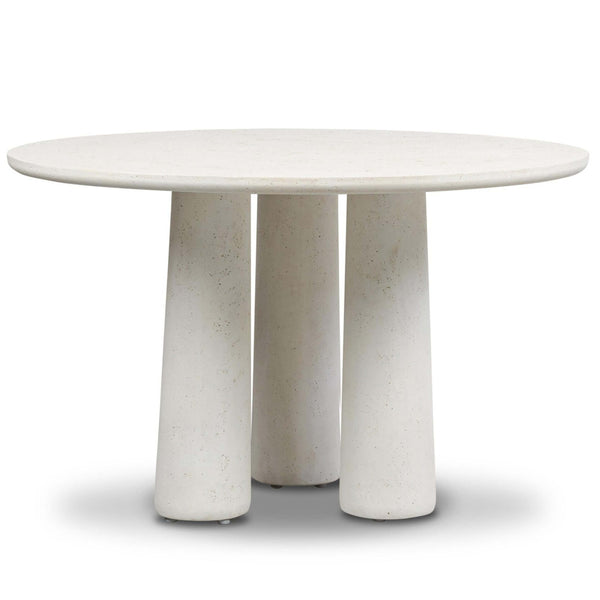 Home Fashion Rye Outdoor Dining Table Aged White By Four Hands