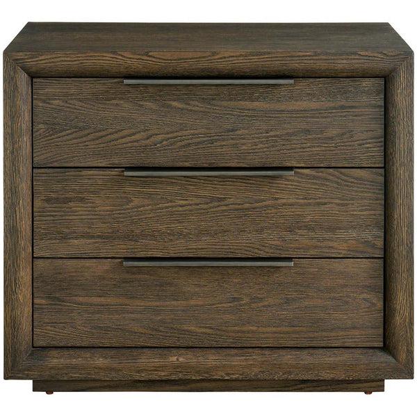 Home Fashion Sable 3 Drawer Plinth Nightstand Sable