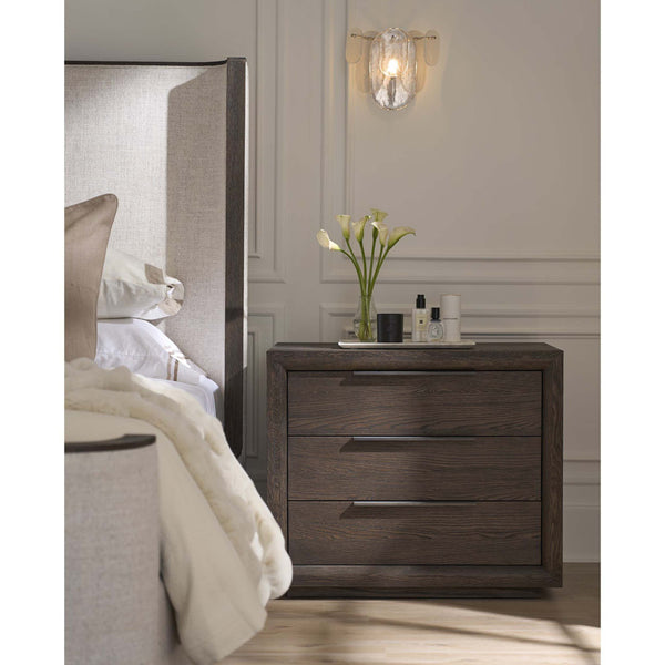 Home Fashion Sable 3 Drawer Plinth Nightstand Sable
