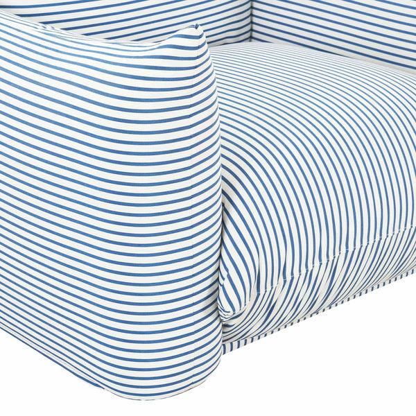 Home Fashion Saint Tropez Outdoor Chair Blue Striped