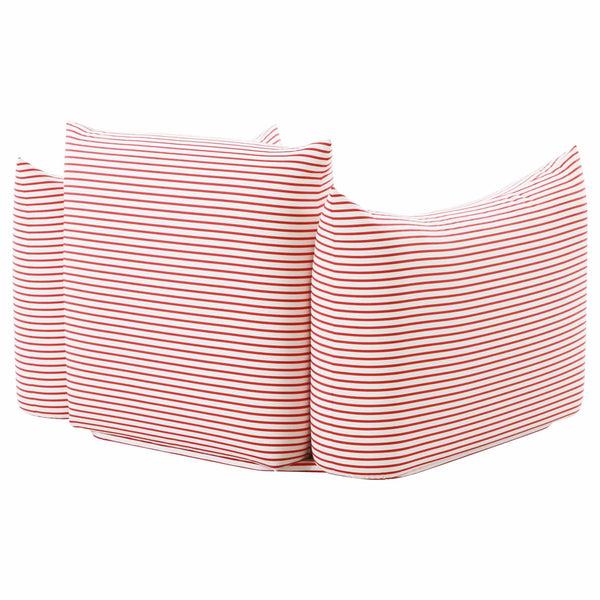 Home Fashion Saint Tropez Outdoor Chair Red Striped