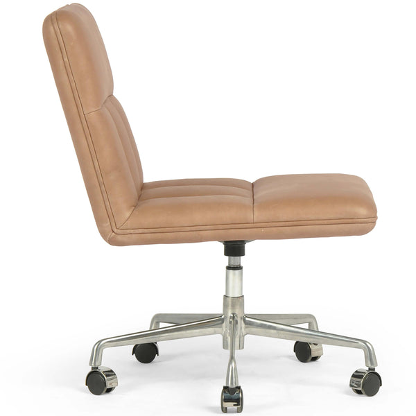 Home Fashion Sal Leather Desk Chair Palermo Drift By Four Hands