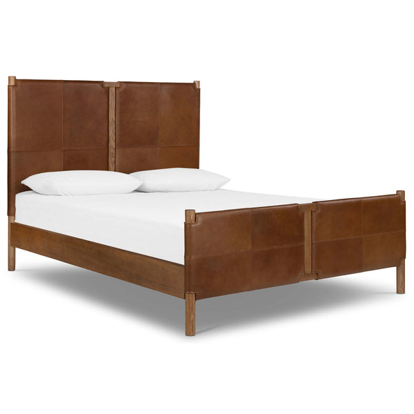 home fashion Salado Leather Bed Heirloom Sienna by Four Hands