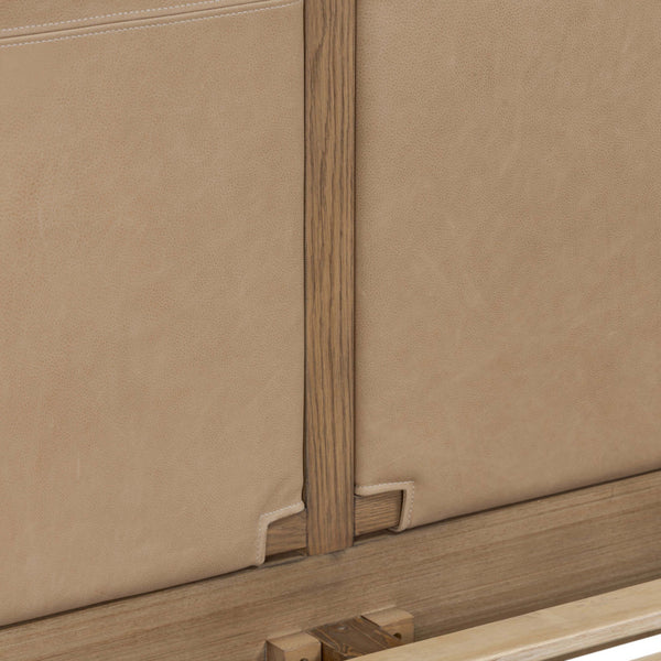 Home Fashion Salado Leather Bed Palermo Nude By Four Hands