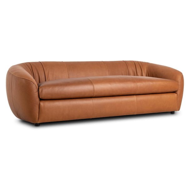 Home Fashion Saldana Leather Sofa Lorento Cognac By Four Hands