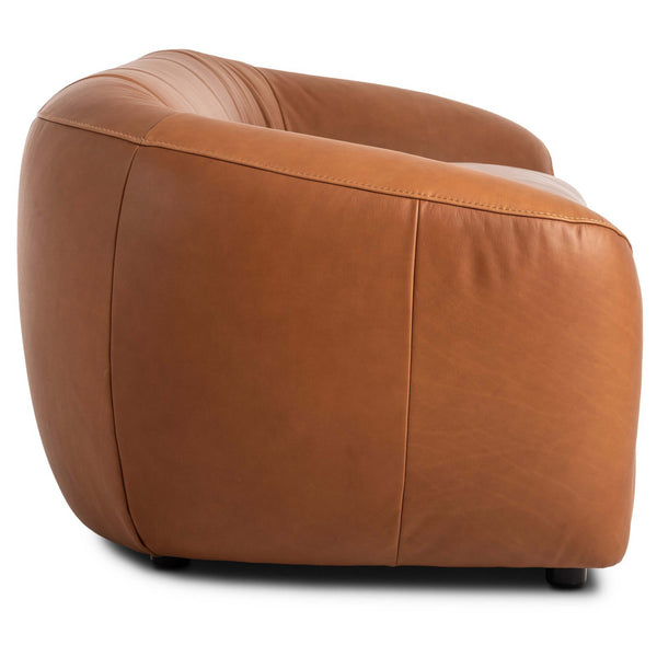 Home Fashion Saldana Leather Sofa Lorento Cognac By Four Hands