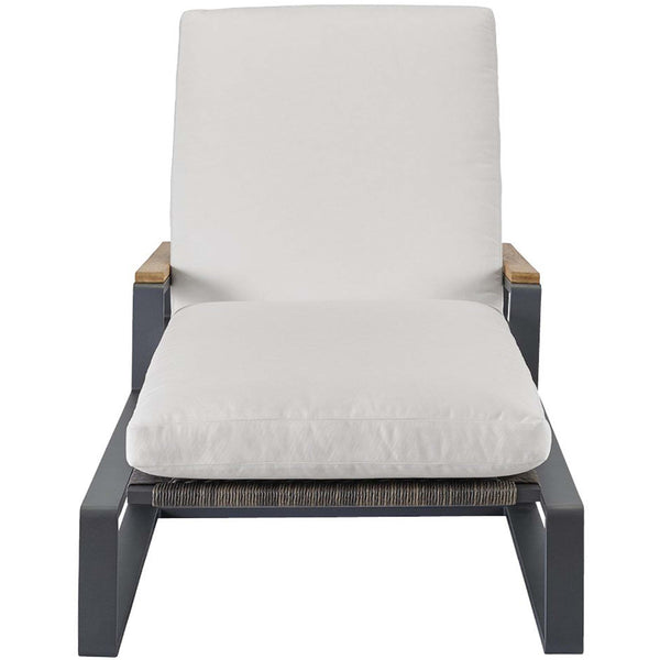 Home Fashion San Clemente Outdoor Chaise Canvas Natural/Carbon