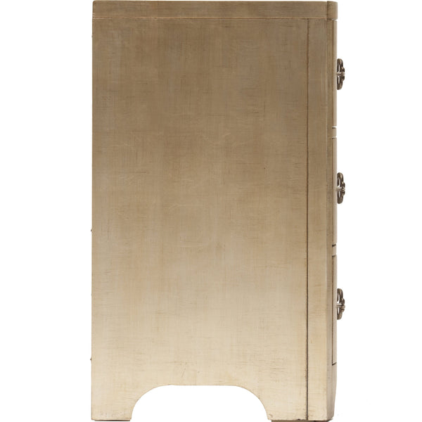 Home Fashion Sanctuary Three-Drawer Shaped-Front Chest