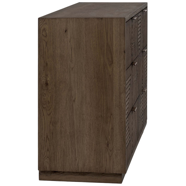 Home Fashion Santa Clara 6 Drawer Dresser Toasted Brown