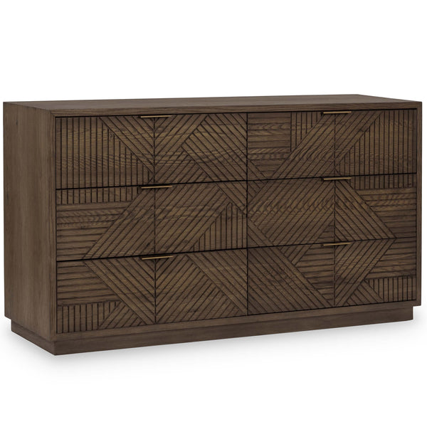 home fashion Santa Clara 6 Drawer Dresser Toasted Brown