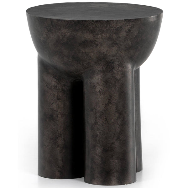 Home Fashion Sante End Table Raw Black By Four Hands