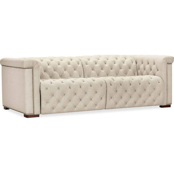 Home Fashion Savion Power Motion Leather Sofa Aries Beach