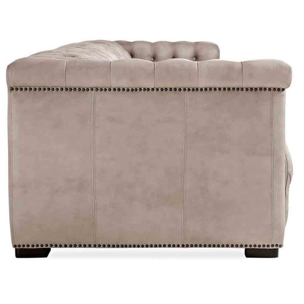 Home Fashion Savion Power Motion Leather Sofa Giovanni Taupe