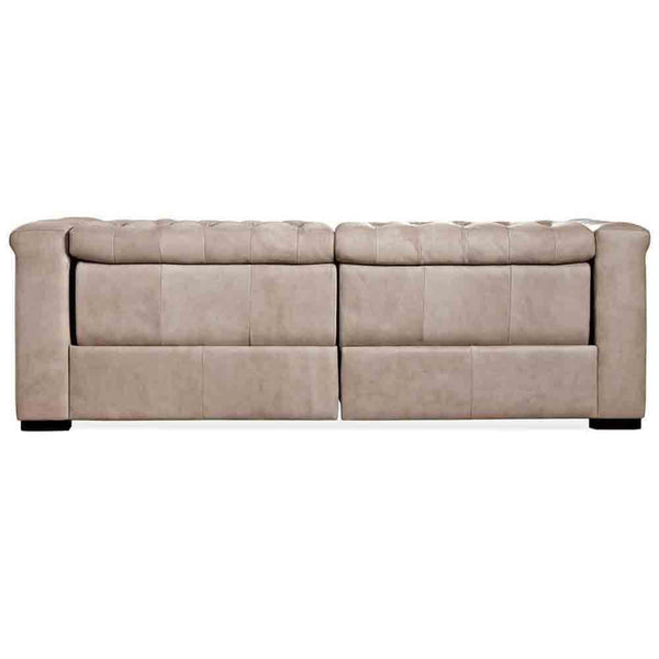 Home Fashion Savion Power Motion Leather Sofa Giovanni Taupe