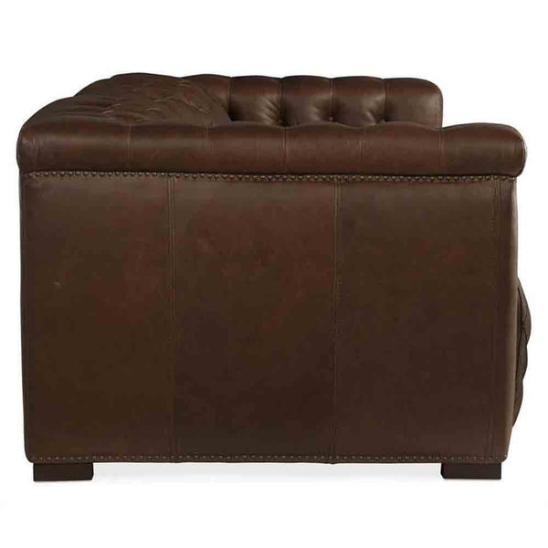 Home Fashion Savion Power Motion Leather Sofa Saddlebag Lodge