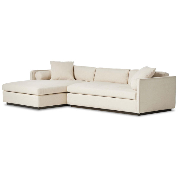 home fashion Sawyer 2 Piece Chaise Sectional Antwerp Natural by Four Hands