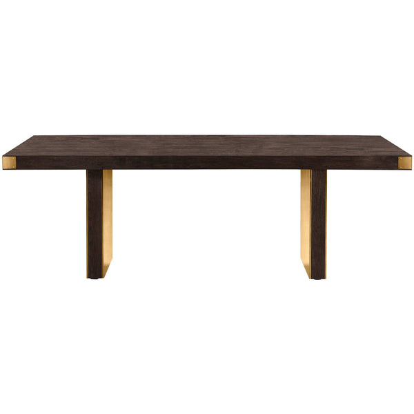 Home Fashion Selena Rectangular Dining Table Chocolate Brown