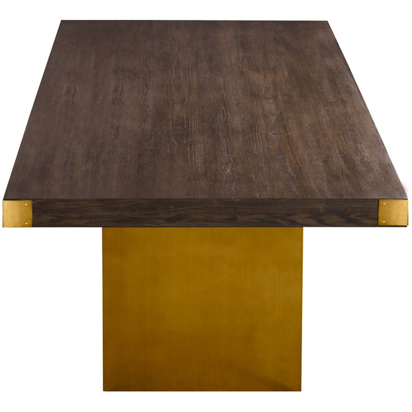 Home Fashion Selena Rectangular Dining Table Chocolate Brown