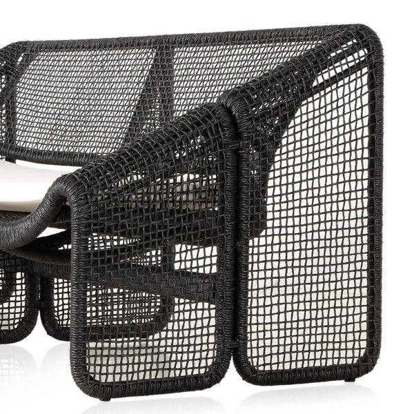 Home Fashion Selma Outdoor Sofa Faux Black Hyacinth By Four Hands