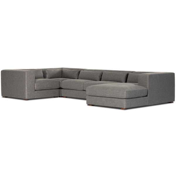 home fashion Sena 4 Piece RAF Sectional Alcala Graphite by Four Hands